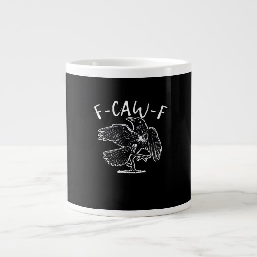 F-Caw-F Funny Trendy Jumbo-Tasse (Vorderseite)
