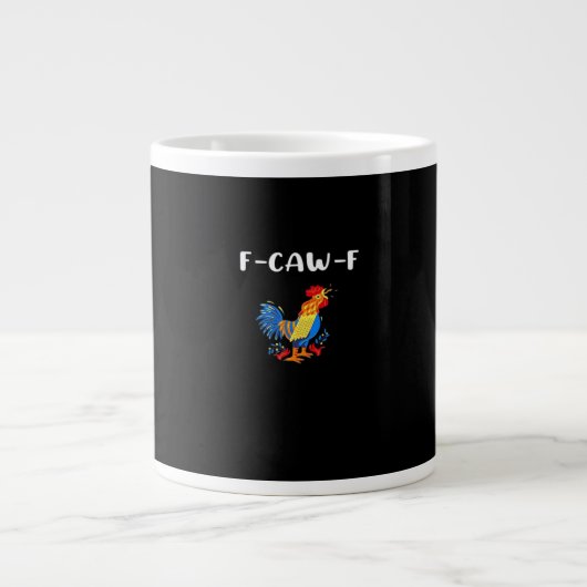F-Caw-F Funny Trendy Jumbo-Tasse (Vorderseite)