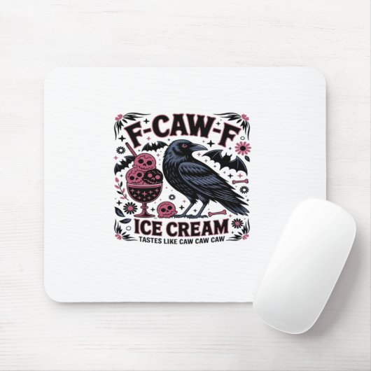 F Caw F Funny Trendy Mousepad (Mit Mouse)