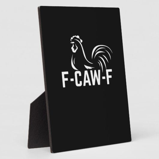 F-Caw-F Funny Wordplay Quote Creative Casual Fotoplatte (Seite)