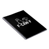 F-Caw-F Funny Wordplay Quote Creative Casual Notizblock (Rechte Seite)