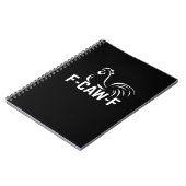 F-Caw-F Funny Wordplay Quote Creative Casual Notizblock (Linke Seite)