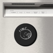 F-Caw-F Funny Wordplay Quote Retro Style Magnet (In Situ (Geschirrspüler))