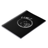 F-Caw-F Funny Wordplay Quote Retro Style Notizblock (Linke Seite)