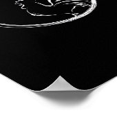 F-Caw-F Funny Wordplay Quote Retro Style Poster (Ecke)