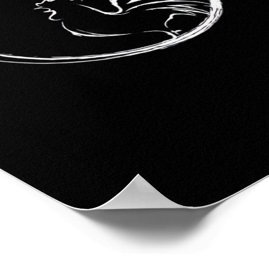 F-Caw-F Funny Wordplay Quote Retro Style Poster (Ecke)