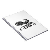 F-Caw-F Funny Wordplay Quote Sticker Notizblock (Rechte Seite)