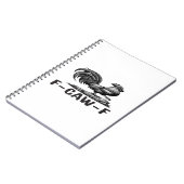 F-Caw-F Funny Wordplay Quote Sticker Notizblock (Linke Seite)