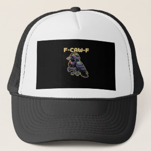 F-Caw-F Gaming-Rabe mit Kopfhörern - Edgy Stream Truckerkappe