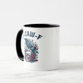 F-Caw-F Gothic Crow Raven Skull Classic Tasse (Vorderseite Links)