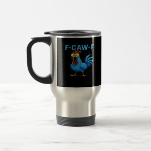 F-Caw-F Graphic Gear Kreatives Design Reisebecher