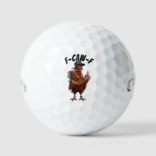 F Caw F Hahn Golfbälle - Lustiger Callaway (Vorderseite)
