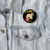 F Caw F Hahn Lustig Fcawf Hühnerfarm Vogel Fawk Button (Beispiel)