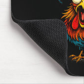 F Caw F Hahn Lustiger Krähe Fcawf Hühnerflüsterer Mousepad (Ecke)