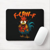 F Caw F Hahn Lustiger Krähe Fcawf Hühnerflüsterer Mousepad (Mit Mouse)
