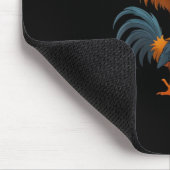 F-Caw-F Hahn Lustiger Vogel F-Caw-F Hühnerflüstere Mousepad (Ecke)