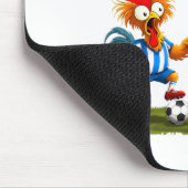 F Caw F Hahn Lustiger Vogel Fcawf Huhn Fußball Fa Mousepad (Ecke)
