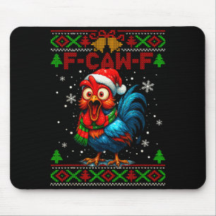 F Caw F Hahn Lustiger Vogel Fcawf Hühnerflüsterer Mousepad