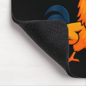 F Caw F Hahn Lustiger Vogel Fcawf Hühnerflüsterer Mousepad (Ecke)
