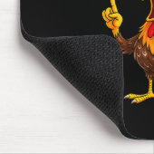 F Caw F Hahn Lustiger Vogel Fcawf Hühnerflüsterer Mousepad (Ecke)