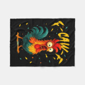 F Caw F Hahn Lustiger Vogel Hühnerflüsterer Fawk Fleecedecke (Vorderseite (Horizontal))