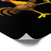 F Caw F Hahn Lustiger Vogel Hühnerflüsterer Fawk Poster (Ecke)