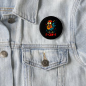 F-caw-f Hahn Meme Lustiger Hühnerhumor Witz Fcaw Button (Beispiel)