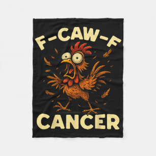 F-caw-f Hahn Meme Lustiger Hühnerhumor Witz Fcaw Fleecedecke
