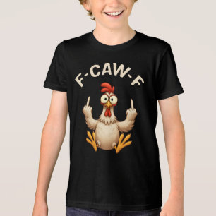 F-Caw-F Hahn Meme Lustiger Hühnerwitz Hahn Tri-Blend Shirt