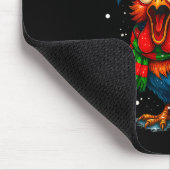 F Caw F Hahn Weihnachten Fcawf Hühnerflüsterer  Mousepad (Ecke)