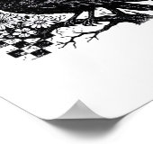 F-Caw-F Halloween Bird Poster (Ecke)