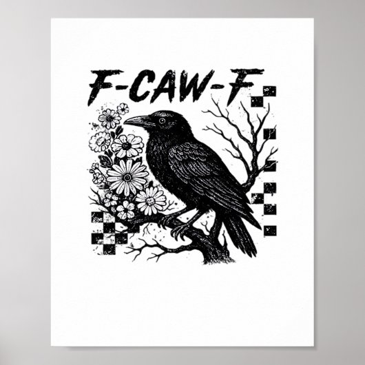 F-Caw-F Halloween Bird Poster (Vorne)