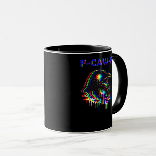 F-Caw-F Halloween-Musikparty Essentials Tasse (VorderseiteRechts)