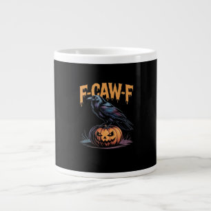 F-Caw-F Halloween-Rabe Jack-O-Lantern Gruselige Me Jumbo-Tasse