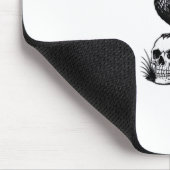 F Caw F Halloween Raven Skull Gothic Humor Design Mousepad (Ecke)