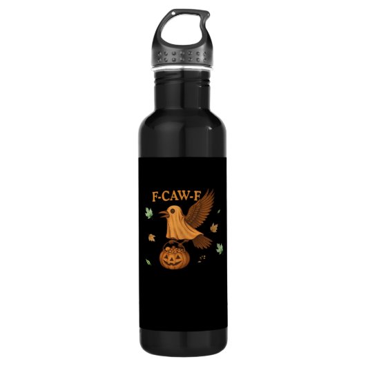F-Caw-F Halloween Retro Classic Edelstahlflasche (Vorderseite)