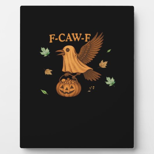 F-Caw-F Halloween Retro Classic Fotoplatte (Vorderseite)