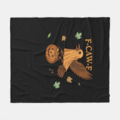 F-Caw-F Halloween Retro Klassiker Fleecedecke (Vorderseite (Horizontal))