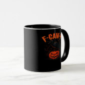 F-Caw-F Halloween-Trend Casual Tasse (VorderseiteRechts)