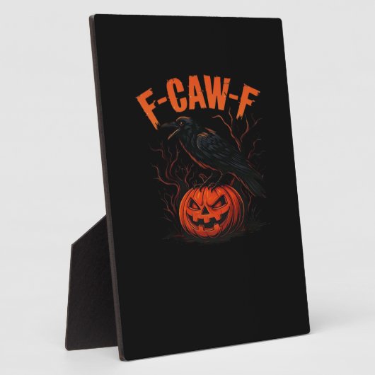 F-Caw-F Halloween Trendy Casual Fotoplatte (Seite)