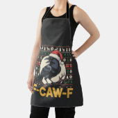 F-Caw-F Hässlicher Weihnachtspullover Lustiger Rab Schürze (InSitu)