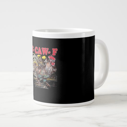 F-Caw-F Hei Hei Moana Rooster Classic Funny Graphi Jumbo-Tasse (Vorderseite Rechts)