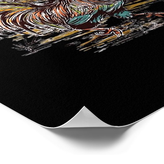 F-Caw-F Hei Hei Moana Rooster Classic Funny Graphi Poster (Ecke)