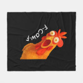 F-Caw-F Huhn Essential Classic Retro Fleecedecke (Vorderseite (Horizontal))