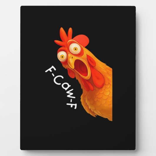 F-Caw-F Huhn Essential Classic Retro Fotoplatte (Vorderseite)