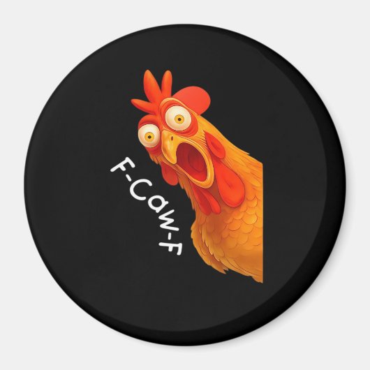 F-Caw-F Huhn Essential Classic Retro Magnet (Vorne)