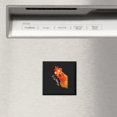 F-Caw-F Huhn Essential Classic Retro Magnet (In Situ (Geschirrspüler))