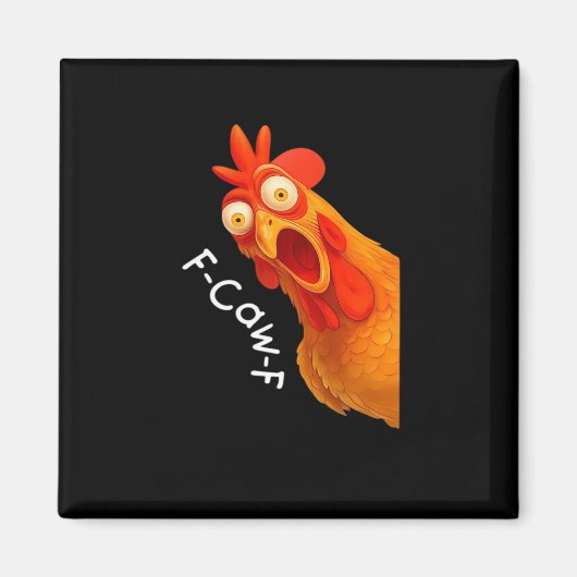 F-Caw-F Huhn Essential Classic Retro Magnet (Vorne)
