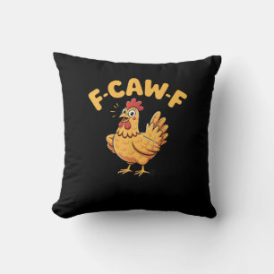 F-Caw-F Huhn F-Caw-F Huhn im Vintage-Stil Kissen