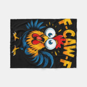F-caw-f Huhn Fcawf Hahn Lustiges Meme Fleecedecke (Vorderseite (Horizontal))